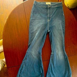 Just Float On jeans from Free People, gently worn